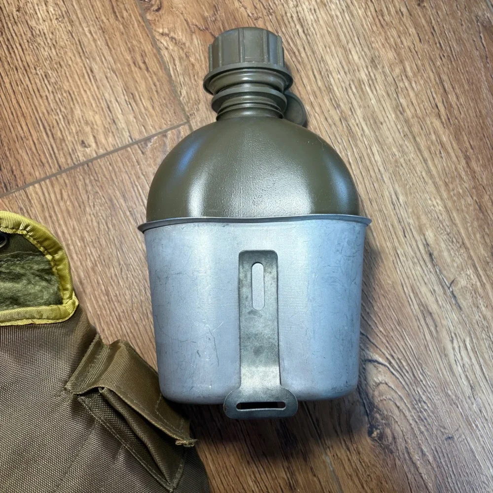 VTG US Military‎ ALICE Load Bearing Web Gear Belt Suspenders Canteen Pouch Set